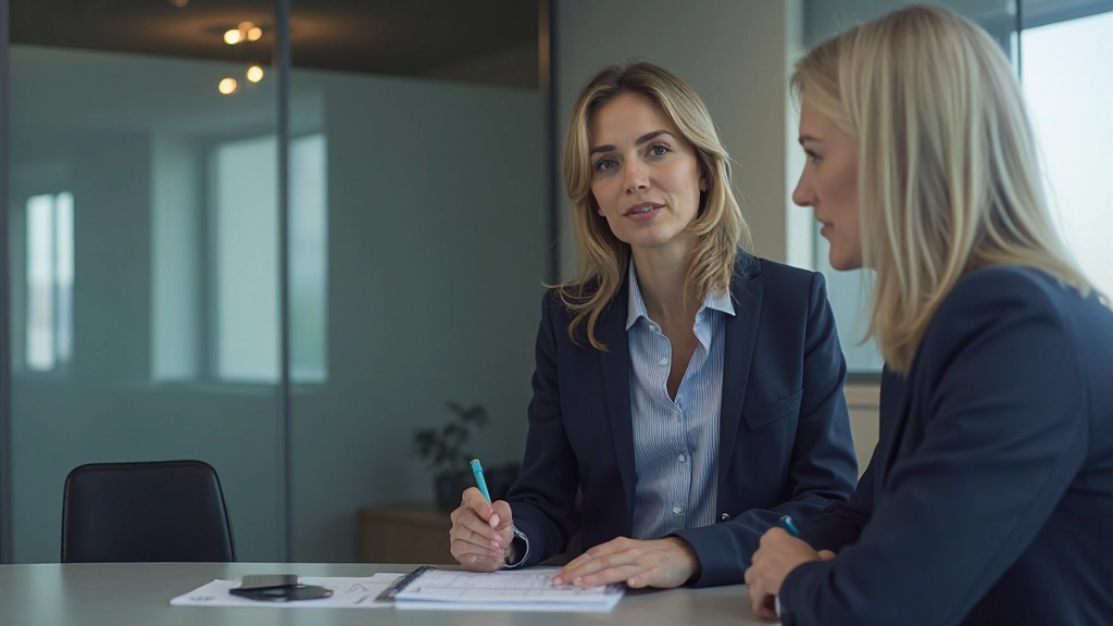 Деловая женщина проводит встречу по стратегическому финансовому планированию