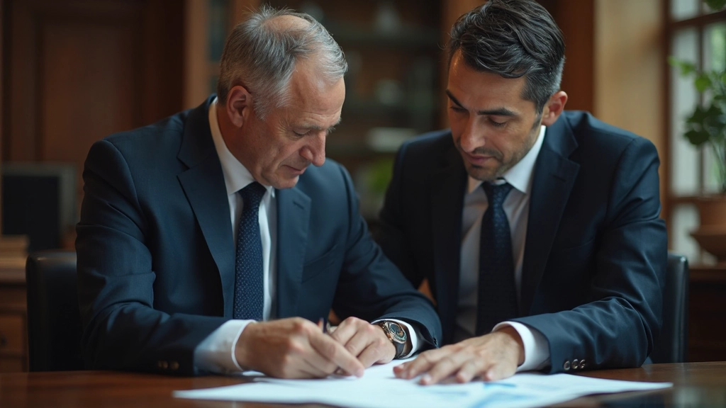 Финансовый консультант обсуждает с клиентом долгосрочный план развития компании