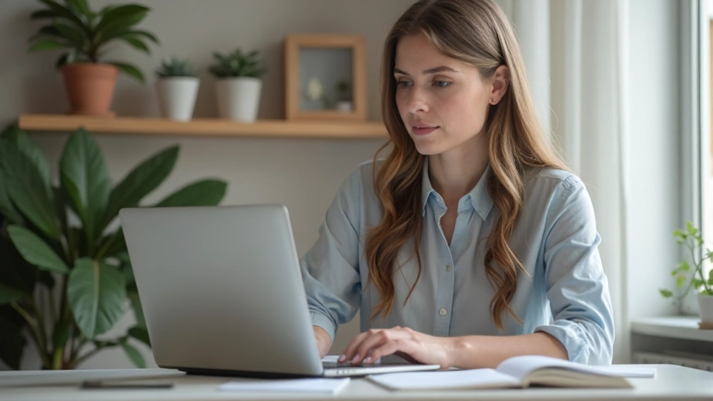 Предприниматель управляет несколькими проектами на ноутбуке